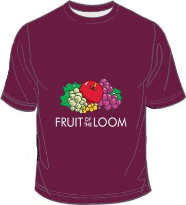Fruit of the Loom Screen Stars Burgundy