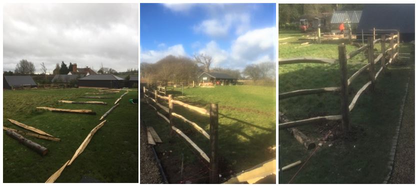 Rustic Post and Rail Fencing Essex