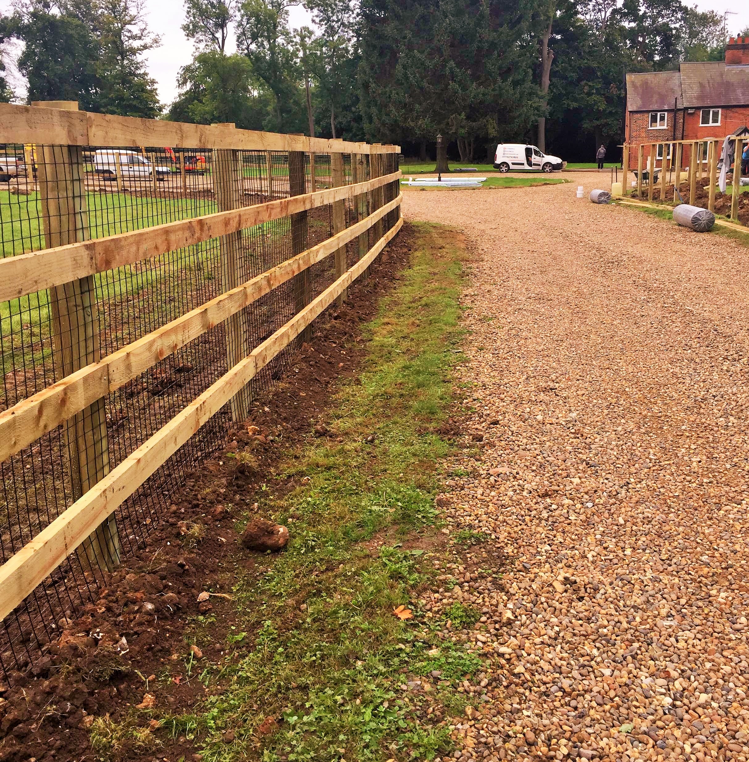 internal post and rail fencing Hertfordshire