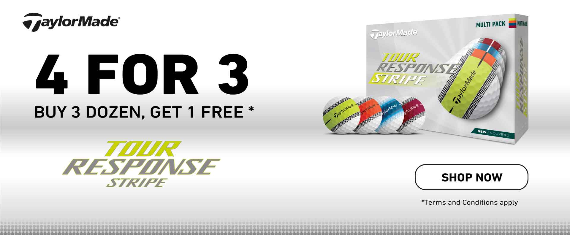 TaylorMade Tour Response Stripe Banner