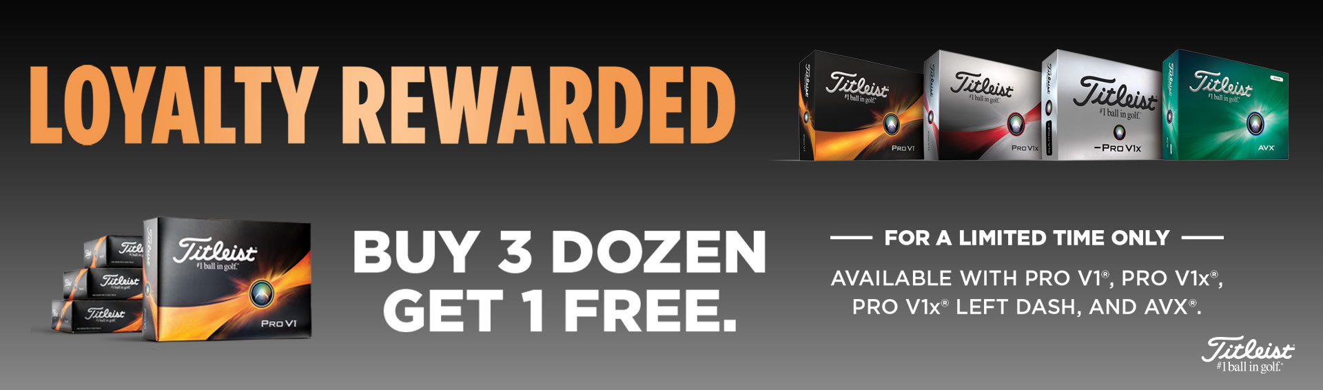 Titleist 4 For 3 Promotion