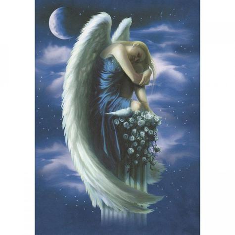 Angel On A Pedestal Blank Greetings Card