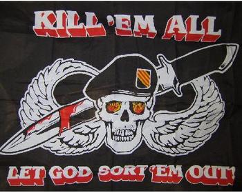 Kill em All Flag 5ft x 3ft Kill Em All Polyester Flag