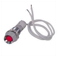 Pair Of Flashing Red LEDs in Metal Body 12Vdc