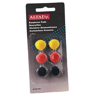 Colored 18mm Replacement Earphone Pads x 3 Pairs