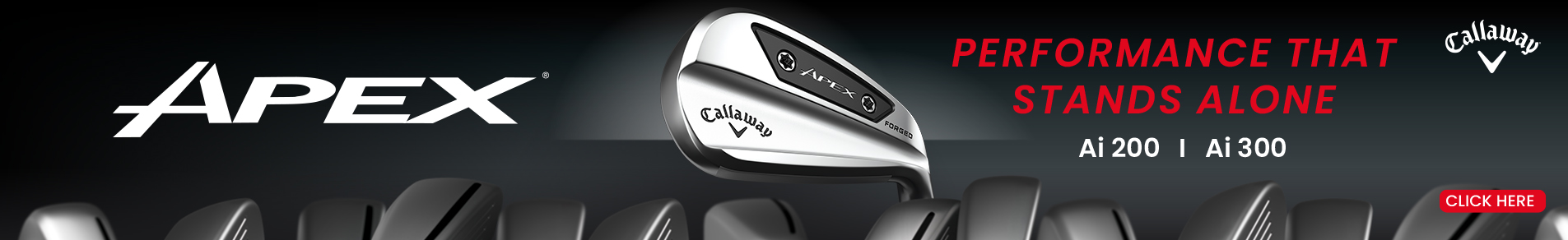 Callaway Apex Ai Irons Banner