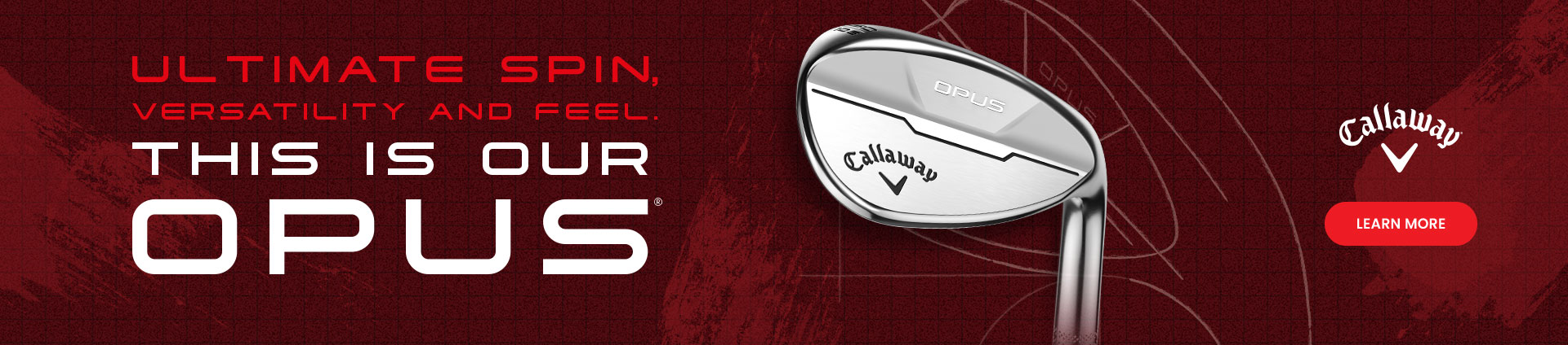 Callaway Opus Wedge Banner
