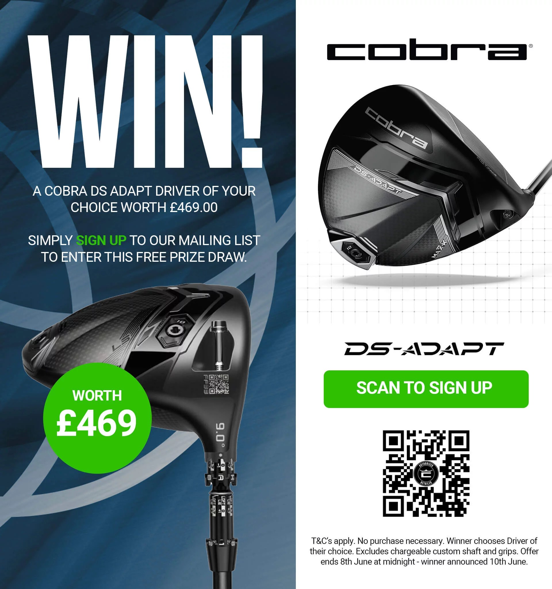 Cobra DS Adapt Giveaway