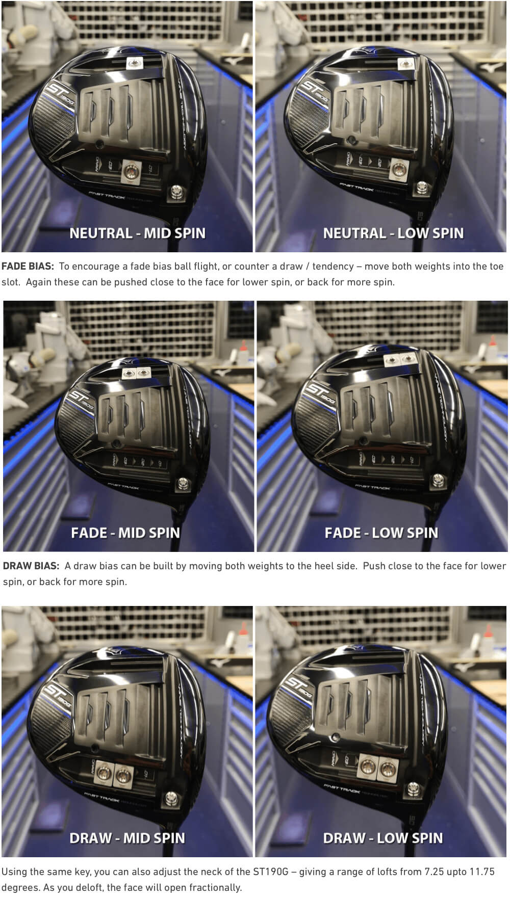 Mizuno ST190G Men's Adjustable Driver GGD