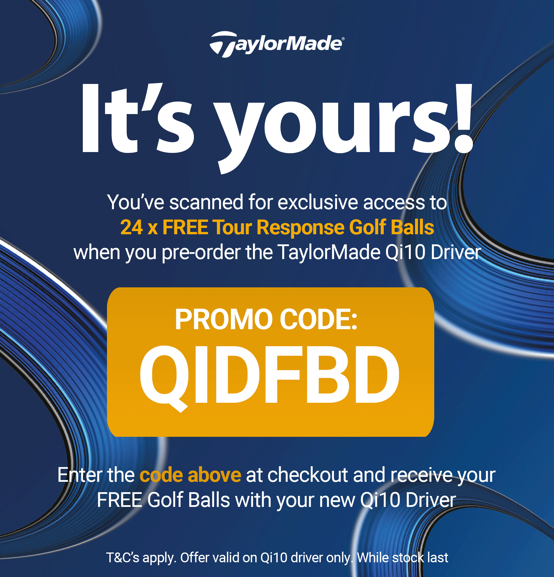 TaylorMade Qi10 Free Ball Offer
